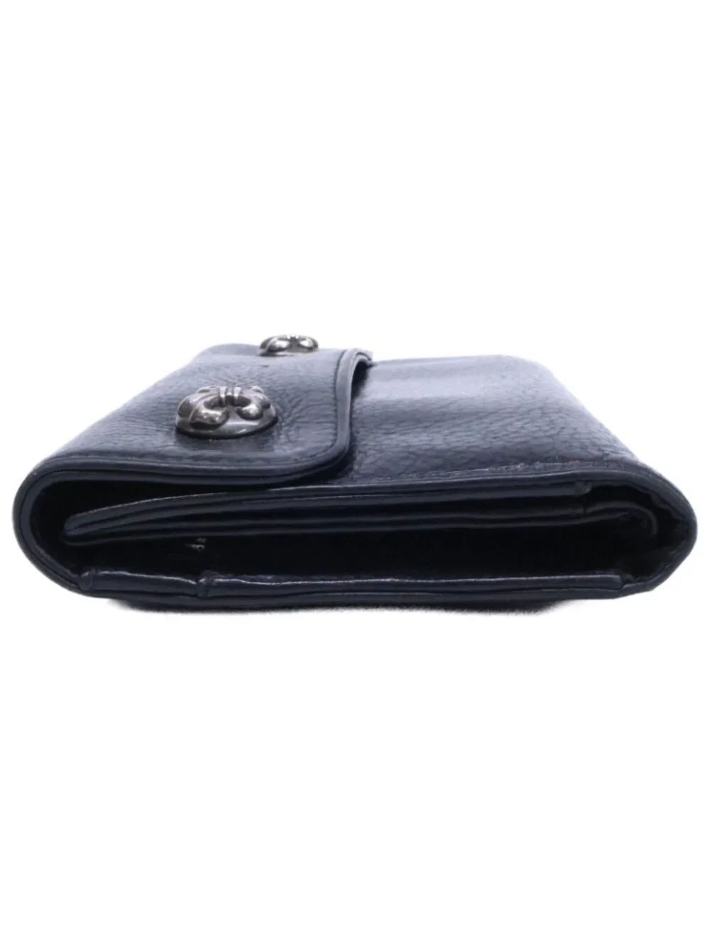 Chrome Hearts Wave BS Fluer Leather Wallet